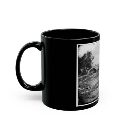 Antietam, Md. Antietam Bridge On The Sharpsburg-Boonsboro Turnpike (U.S. Civil War) Black Coffee Mug - Go Mug Yourself