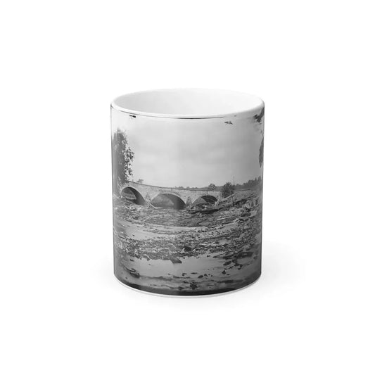 Antietam, Md. Antietam Bridge on the Sharpsburg-Boonsboro Turnpike (U.S. Civil War) Color Changing Coffee Mug 11oz Default Title 11oz - Go Mug Yourself