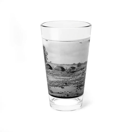 Antietam, Md. Antietam Bridge On The Sharpsburg-Boonsboro Turnpike (U.S. Civil War) Pint Glass 16oz 16oz - Go Mug Yourself