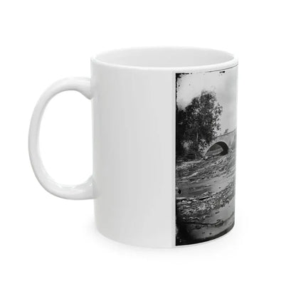 Antietam, Md. Antietam Bridge On The Sharpsburg-Boonsboro Turnpike (U.S. Civil War) White Coffee Mug - Go Mug Yourself