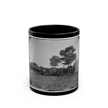 Antietam, Md. Blacksmith Shoeing Horses At Headquarters, Army Of The Potomac (U.S. Civil War) Black Coffee Mug 11oz - Go Mug Yourself