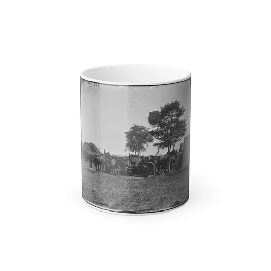 Antietam, Md. Blacksmith Shoeing Horses at Headquarters, Army of the Potomac (U.S. Civil War) Color Changing Coffee Mug 11oz Default Title - Go Mug Yourself