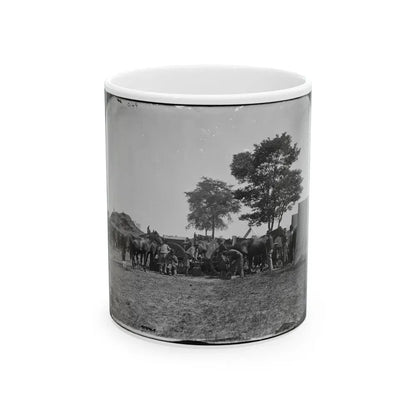 Antietam, Md. Blacksmith Shoeing Horses At Headquarters, Army Of The Potomac (U.S. Civil War) White Coffee Mug 11oz - Go Mug Yourself