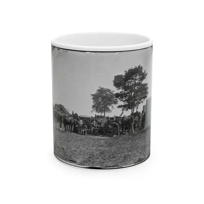 Antietam, Md. Blacksmith Shoeing Horses At Headquarters, Army Of The Potomac (U.S. Civil War) White Coffee Mug 11oz - Go Mug Yourself