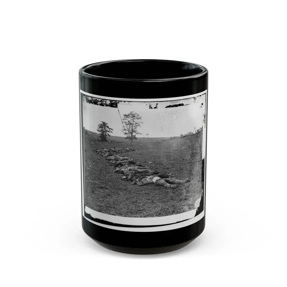 Antietam, Md. Bodies Of Confederate Dead Gathered For Burial (U.S. Civil War) Black Coffee Mug 15oz - Go Mug Yourself