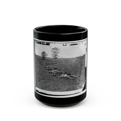 Antietam, Md. Bodies Of Confederate Dead Gathered For Burial (U.S. Civil War) Black Coffee Mug 15oz - Go Mug Yourself