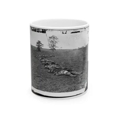 Antietam, Md. Bodies Of Confederate Dead Gathered For Burial (U.S. Civil War) White Coffee Mug 11oz - Go Mug Yourself
