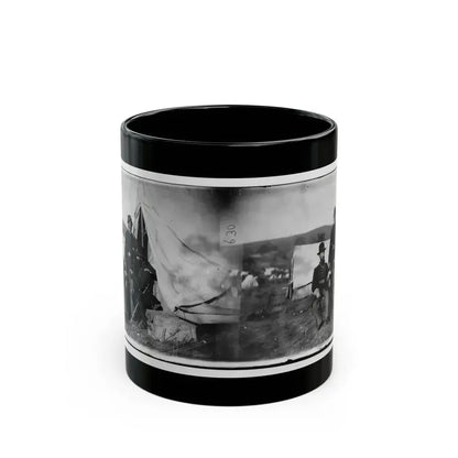 Antietam, Md. Col. John S. Crocker, Lt. Col. Benjamin C. Butler, And Adjutant Of 93d New York Volunteers (U.S. Civil War) Black Coffee Mug 11oz - Go Mug Yourself
