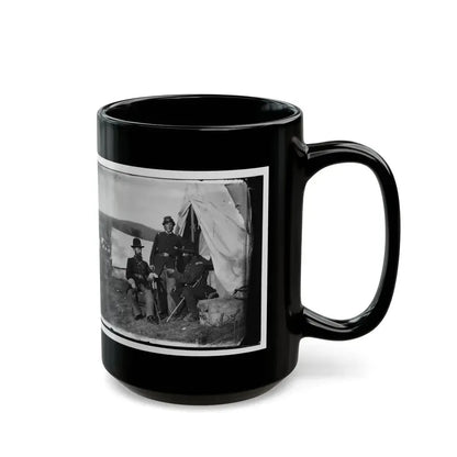 Antietam, Md. Col. John S. Crocker, Lt. Col. Benjamin C. Butler, And Adjutant Of 93d New York Volunteers (U.S. Civil War) Black Coffee Mug - Go Mug Yourself