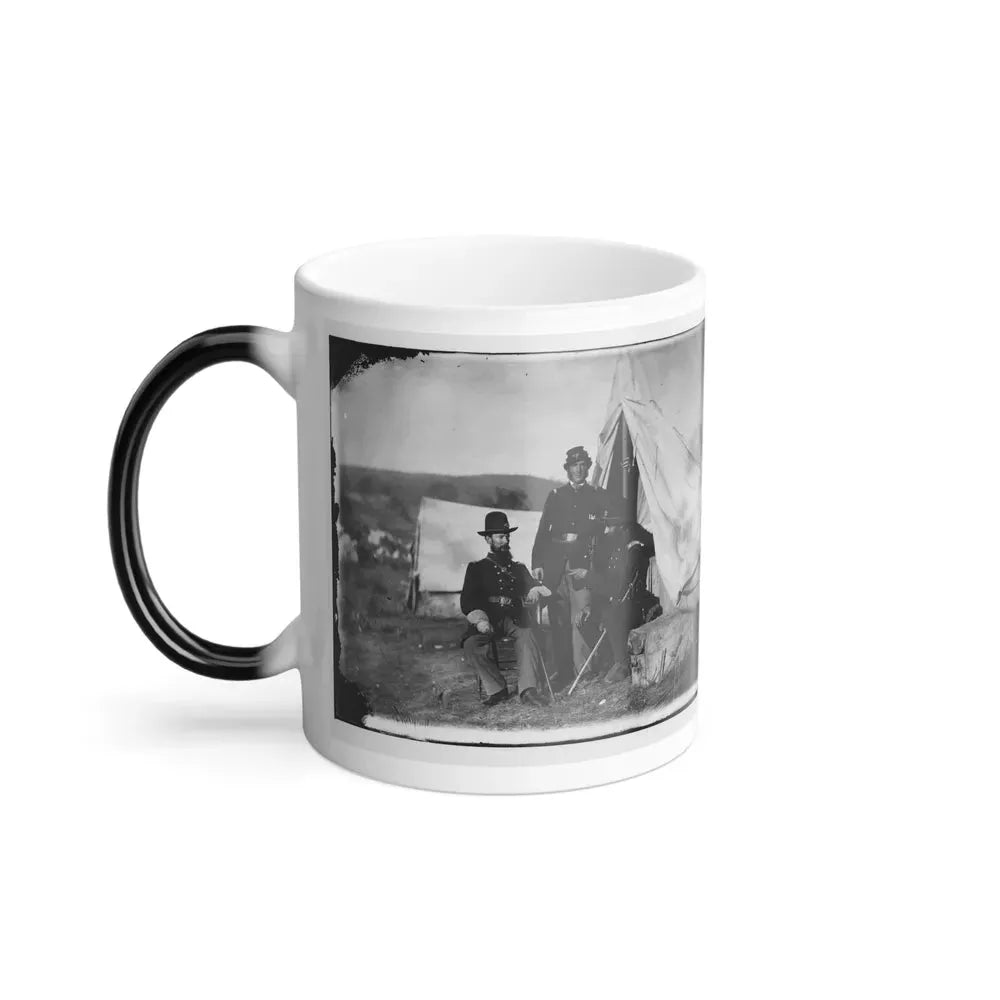 Antietam, Md. Col. John S. Crocker, Lt. Col. Benjamin C. Butler, and Adjutant of 93D New York Volunteers (U.S. Civil War) Color Changing Coffee Mug 11oz - Go Mug Yourself