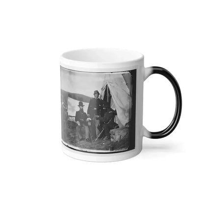 Antietam, Md. Col. John S. Crocker, Lt. Col. Benjamin C. Butler, and Adjutant of 93D New York Volunteers (U.S. Civil War) Color Changing Coffee Mug 11oz - Go Mug Yourself