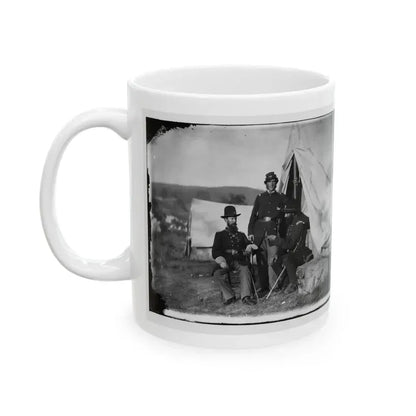 Antietam, Md. Col. John S. Crocker, Lt. Col. Benjamin C. Butler, And Adjutant Of 93d New York Volunteers (U.S. Civil War) White Coffee Mug - Go Mug Yourself