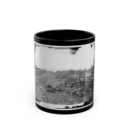 Antietam, Md. Confederate Dead By A Fence On The Hagerstown Road (U.S. Civil War) Black Coffee Mug 11oz - Go Mug Yourself