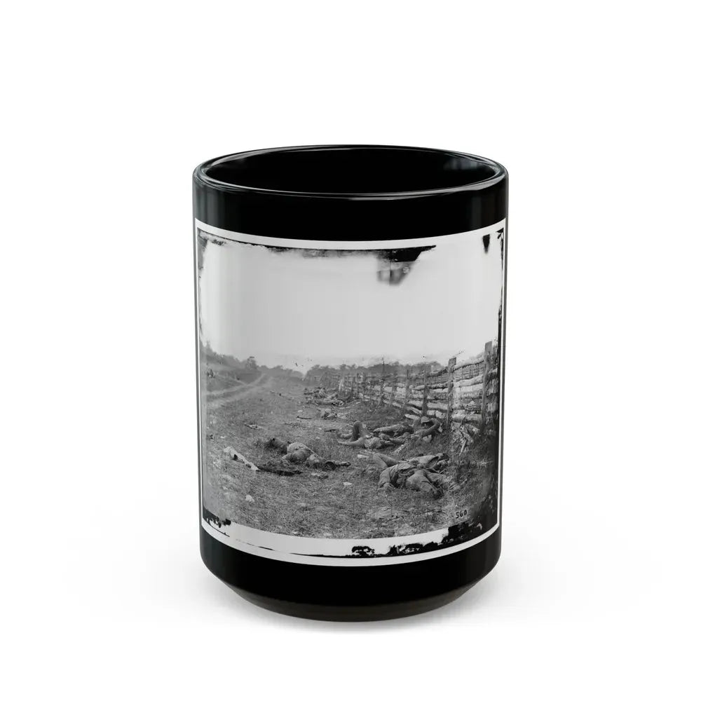 Antietam, Md. Confederate Dead By A Fence On The Hagerstown Road (U.S. Civil War) Black Coffee Mug 15oz - Go Mug Yourself