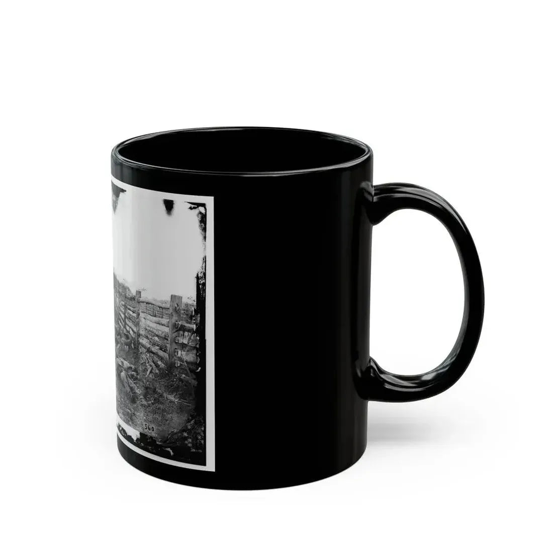 Antietam, Md. Confederate Dead By A Fence On The Hagerstown Road (U.S. Civil War) Black Coffee Mug - Go Mug Yourself