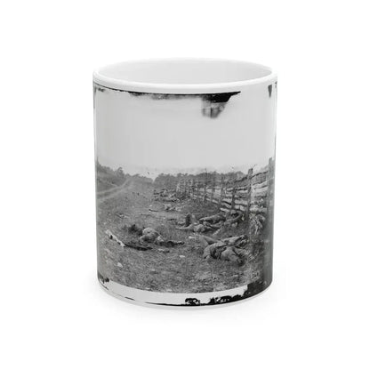Antietam, Md. Confederate Dead By A Fence On The Hagerstown Road (U.S. Civil War) White Coffee Mug 11oz - Go Mug Yourself