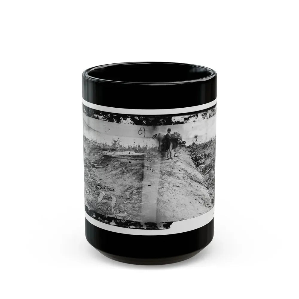 Antietam, Md. Confederate Dead In A Ditch On The Right Wing (U.S. Civil War) Black Coffee Mug 15oz - Go Mug Yourself