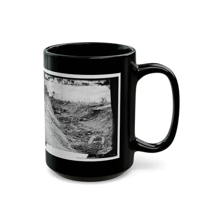 Antietam, Md. Confederate Dead In A Ditch On The Right Wing (U.S. Civil War) Black Coffee Mug - Go Mug Yourself