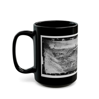 Antietam, Md. Confederate Dead In A Ditch On The Right Wing (U.S. Civil War) Black Coffee Mug - Go Mug Yourself