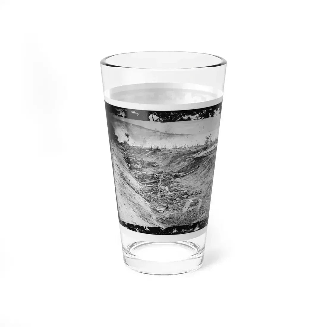 Antietam, Md. Confederate Dead In A Ditch On The Right Wing (U.S. Civil War) Pint Glass 16oz - Go Mug Yourself
