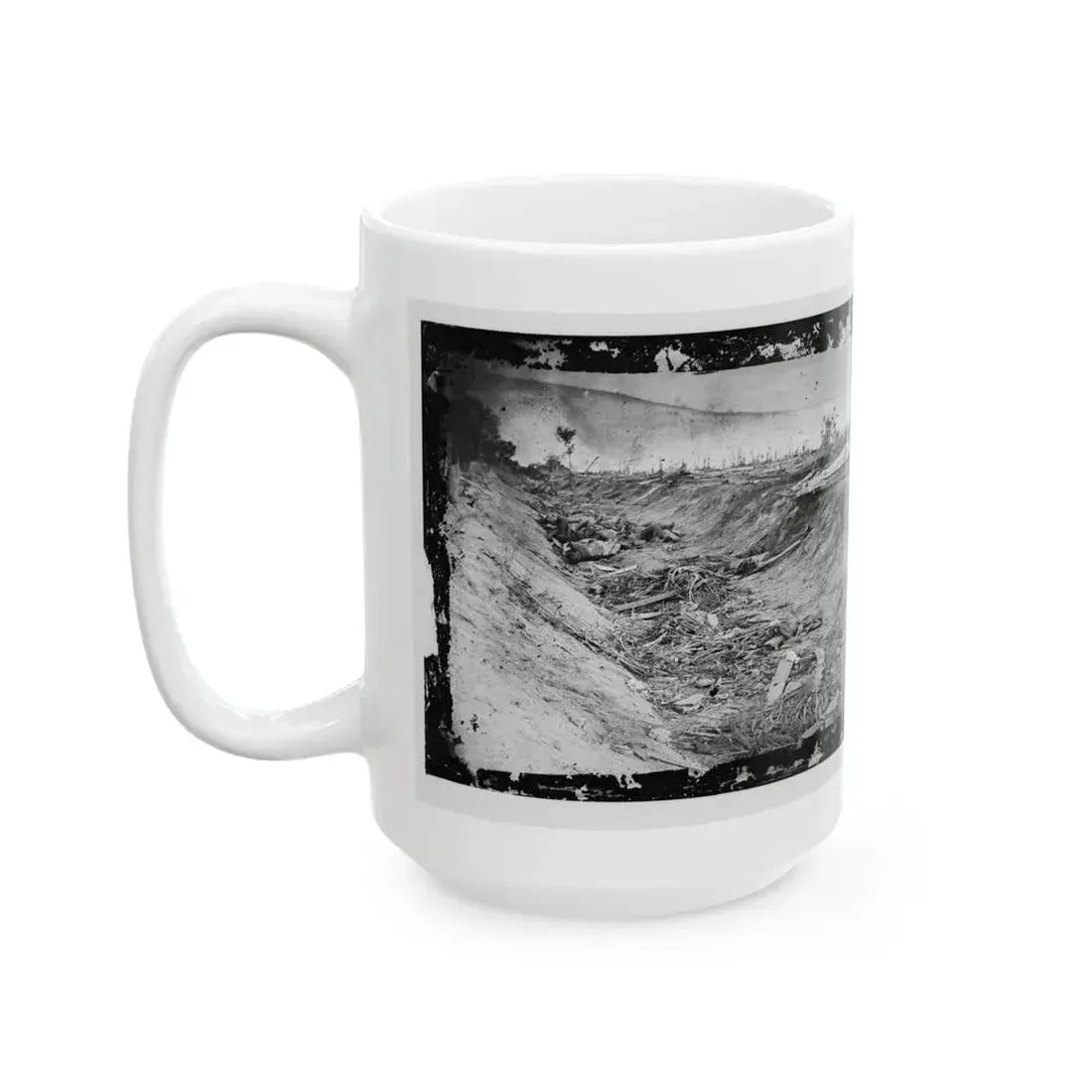 Antietam, Md. Confederate Dead In A Ditch On The Right Wing (U.S. Civil War) White Coffee Mug - Go Mug Yourself