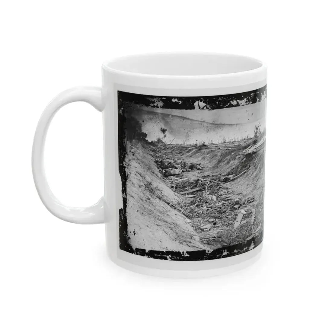 Antietam, Md. Confederate Dead In A Ditch On The Right Wing (U.S. Civil War) White Coffee Mug - Go Mug Yourself