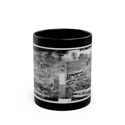 Antietam, Md. Confederate Dead In A Ditch On The Right Wing Used As A Rifle Pit (U.S. Civil War) Black Coffee Mug 11oz - Go Mug Yourself