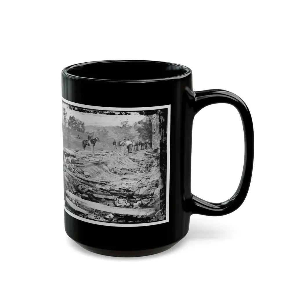Antietam, Md. Confederate Dead In A Ditch On The Right Wing Used As A Rifle Pit (U.S. Civil War) Black Coffee Mug - Go Mug Yourself