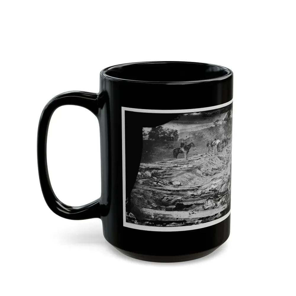 Antietam, Md. Confederate Dead In A Ditch On The Right Wing Used As A Rifle Pit (U.S. Civil War) Black Coffee Mug - Go Mug Yourself
