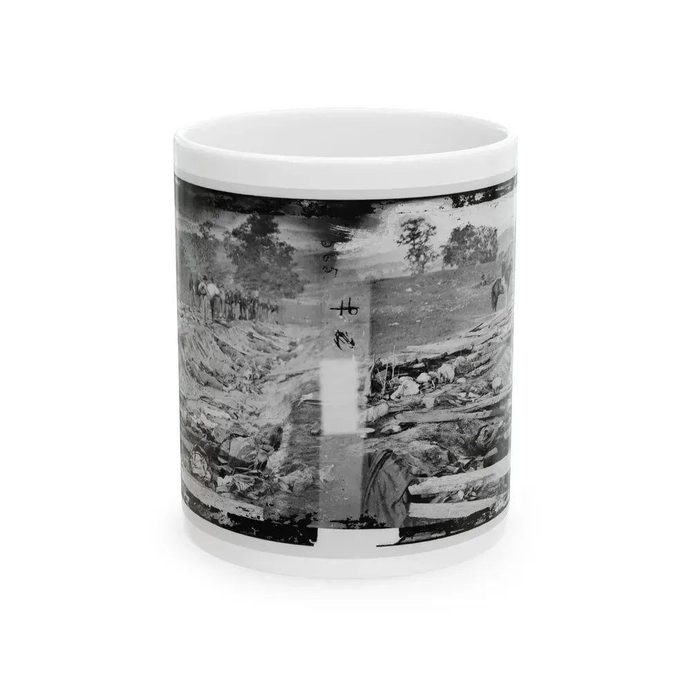 Antietam, Md. Confederate Dead In A Ditch On The Right Wing Used As A Rifle Pit (U.S. Civil War) White Coffee Mug 11oz - Go Mug Yourself