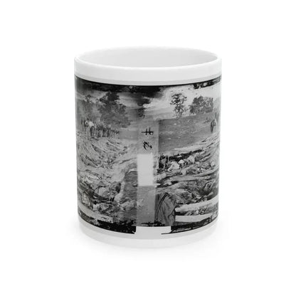 Antietam, Md. Confederate Dead In A Ditch On The Right Wing Used As A Rifle Pit (U.S. Civil War) White Coffee Mug 11oz - Go Mug Yourself