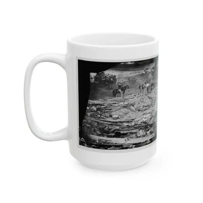 Antietam, Md. Confederate Dead In A Ditch On The Right Wing Used As A Rifle Pit (U.S. Civil War) White Coffee Mug - Go Mug Yourself