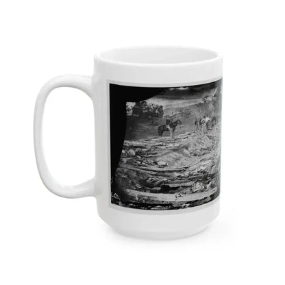 Antietam, Md. Confederate Dead In A Ditch On The Right Wing Used As A Rifle Pit (U.S. Civil War) White Coffee Mug - Go Mug Yourself