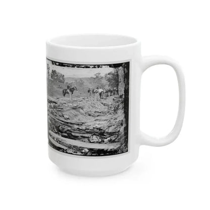 Antietam, Md. Confederate Dead In A Ditch On The Right Wing Used As A Rifle Pit (U.S. Civil War) White Coffee Mug - Go Mug Yourself