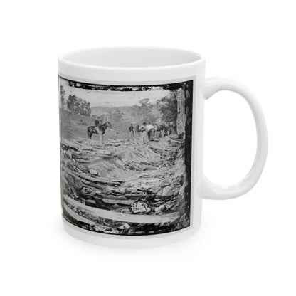 Antietam, Md. Confederate Dead In A Ditch On The Right Wing Used As A Rifle Pit (U.S. Civil War) White Coffee Mug - Go Mug Yourself