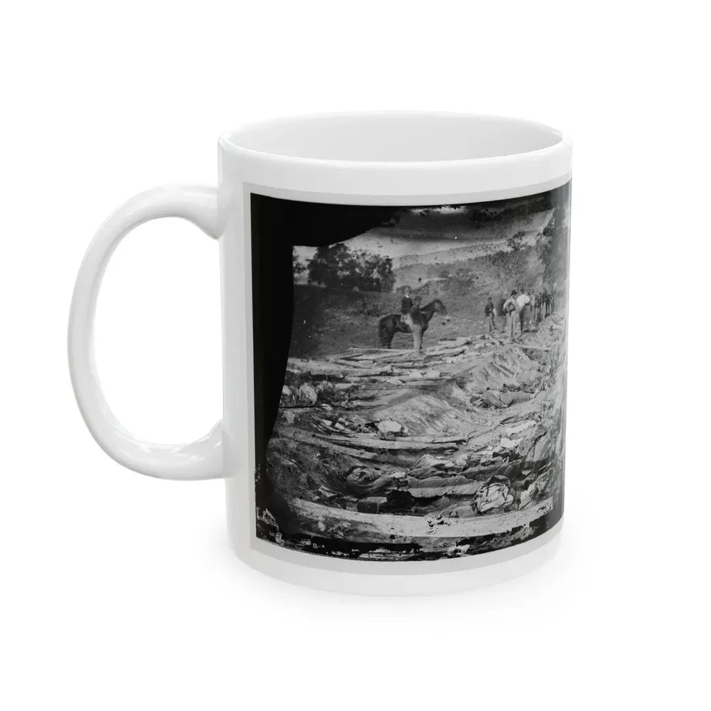 Antietam, Md. Confederate Dead In A Ditch On The Right Wing Used As A Rifle Pit (U.S. Civil War) White Coffee Mug - Go Mug Yourself