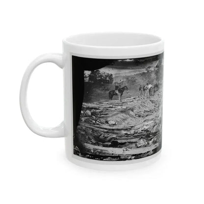 Antietam, Md. Confederate Dead In A Ditch On The Right Wing Used As A Rifle Pit (U.S. Civil War) White Coffee Mug - Go Mug Yourself