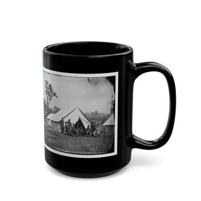 Antietam, Md. Gen. Randolph B. Marcy With Officers And Civilians At Army Of The Potomac Headquarters (U.S. Civil War) Black Coffee Mug - Go Mug Yourself