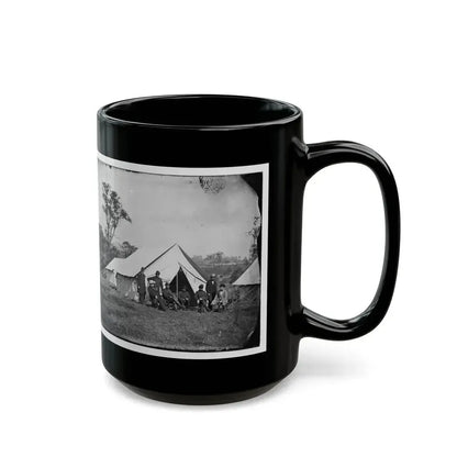 Antietam, Md. Gen. Randolph B. Marcy With Officers And Civilians At Army Of The Potomac Headquarters (U.S. Civil War) Black Coffee Mug - Go Mug Yourself