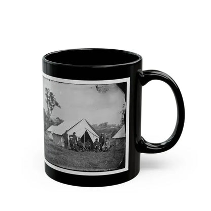 Antietam, Md. Gen. Randolph B. Marcy With Officers And Civilians At Army Of The Potomac Headquarters (U.S. Civil War) Black Coffee Mug - Go Mug Yourself