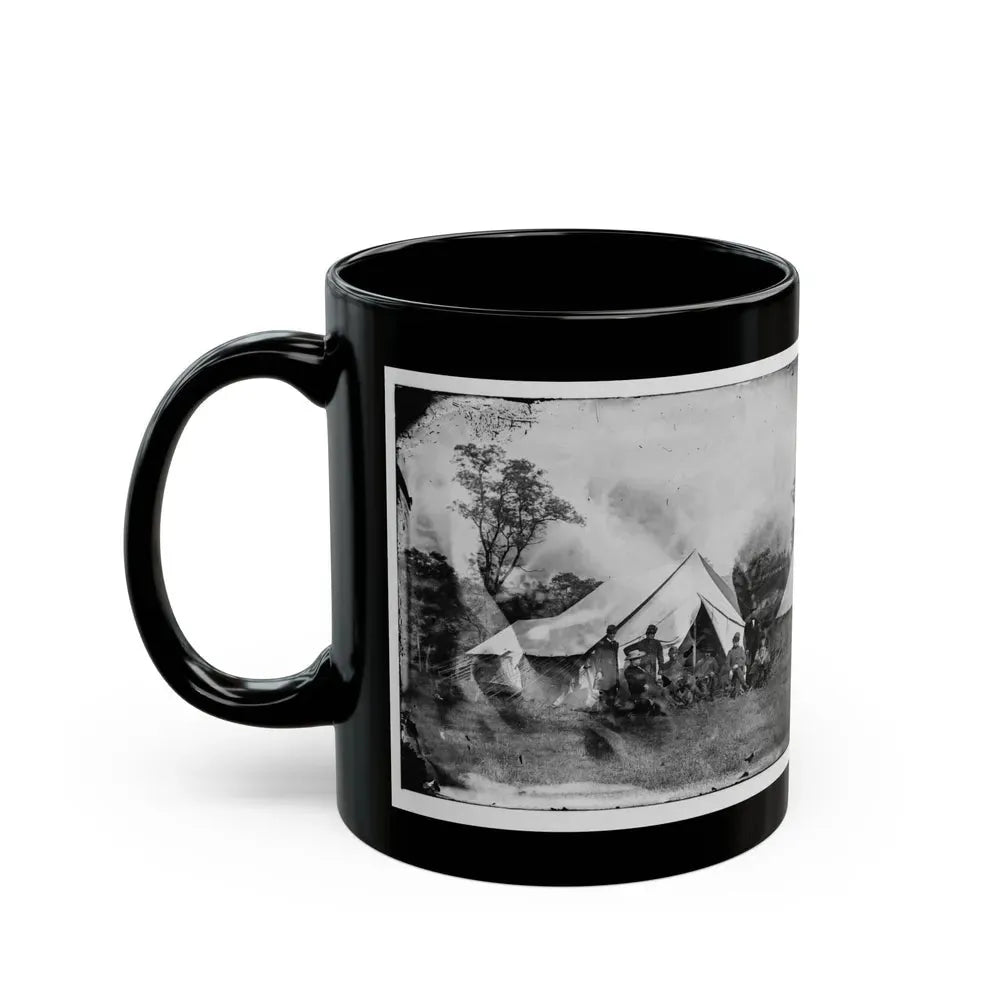 Antietam, Md. Gen. Randolph B. Marcy With Officers And Civilians At Army Of The Potomac Headquarters (U.S. Civil War) Black Coffee Mug - Go Mug Yourself