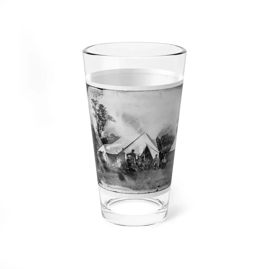 Antietam, Md. Gen. Randolph B. Marcy With Officers And Civilians At Army Of The Potomac Headquarters (U.S. Civil War) Pint Glass 16oz - Go Mug Yourself