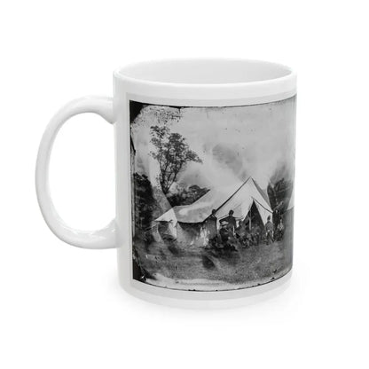 Antietam, Md. Gen. Randolph B. Marcy With Officers And Civilians At Army Of The Potomac Headquarters (U.S. Civil War) White Coffee Mug - Go Mug Yourself