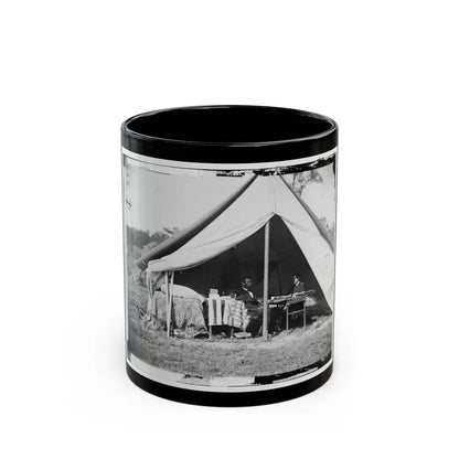 Antietam, Md. President Lincoln And Gen. George B. Mcclellan In The General's Tent; Another View (U.S. Civil War) Black Coffee Mug 11oz - Go Mug Yourself