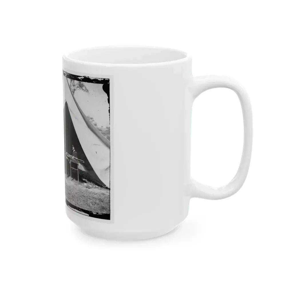 Antietam, Md. President Lincoln And Gen. George B. Mcclellan In The General's Tent; Another View (U.S. Civil War) White Coffee Mug - Go Mug Yourself