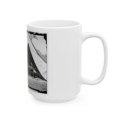 Antietam, Md. President Lincoln And Gen. George B. Mcclellan In The General's Tent; Another View (U.S. Civil War) White Coffee Mug - Go Mug Yourself