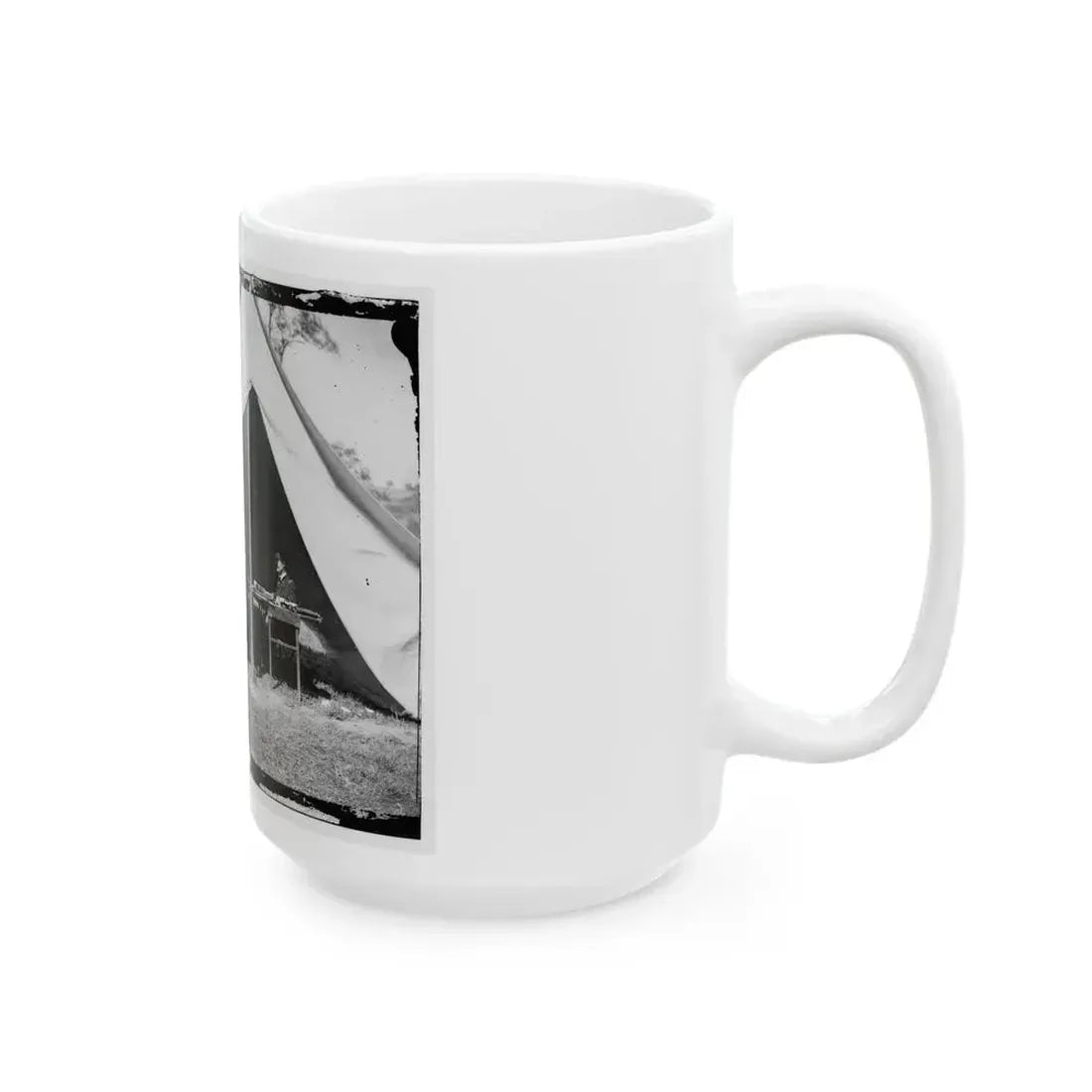 Antietam, Md. President Lincoln And Gen. George B. Mcclellan In The General's Tent; Another View (U.S. Civil War) White Coffee Mug - Go Mug Yourself