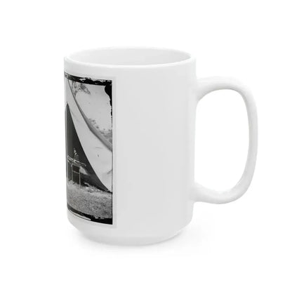 Antietam, Md. President Lincoln And Gen. George B. Mcclellan In The General's Tent; Another View (U.S. Civil War) White Coffee Mug - Go Mug Yourself