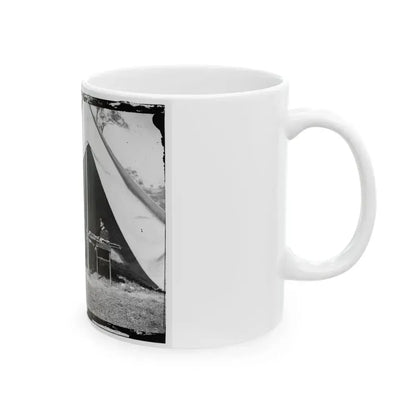 Antietam, Md. President Lincoln And Gen. George B. Mcclellan In The General's Tent; Another View (U.S. Civil War) White Coffee Mug - Go Mug Yourself