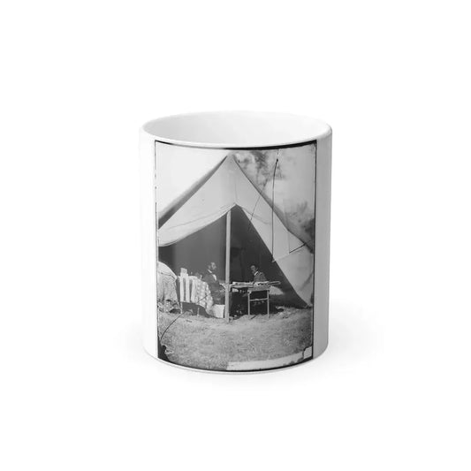 Antietam, Md. President Lincoln and Gen. George B. Mcclellan in the General's Tent (U.S. Civil War) Color Changing Coffee Mug 11oz Default Title 11oz - Go Mug Yourself